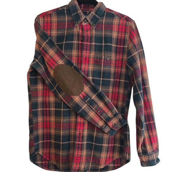 J.Crew Plaid Flannel Button-Down Shirt Small Cotton - Picture 1 of 8